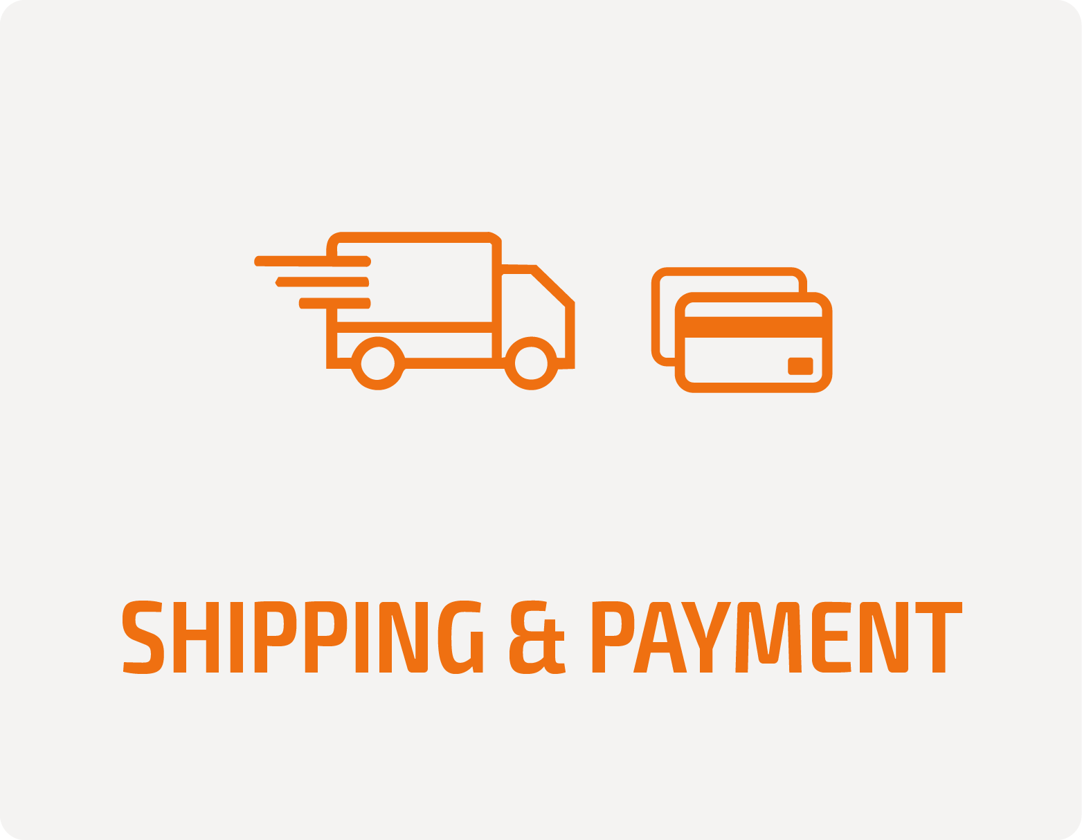 Shipping and payment